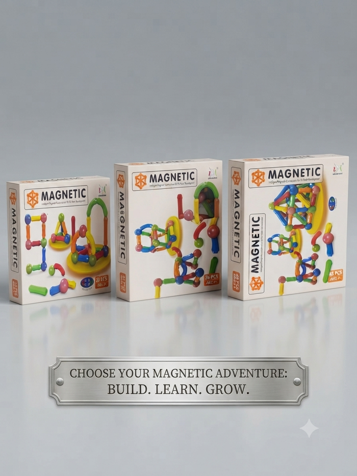 Intelligent Magnetic Building Blocks & Sticks Set