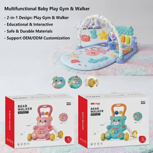 2-in-1 Baby Piano Play Gym & Music Mat