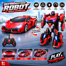 2-in-1 Transforming RC Car Robot – Remote Control Toy