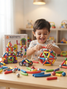 Intelligent Magnetic Building Blocks & Sticks Set