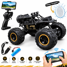 4WD RC Rock Crawler Car with HD Camera, WiFi & Water Spray