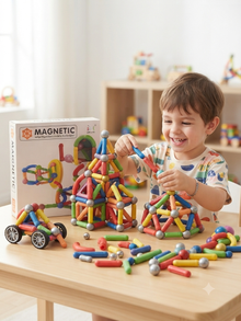 Intelligent Magnetic Building Blocks & Sticks Set