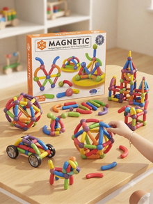 Intelligent Magnetic Building Blocks & Sticks Set