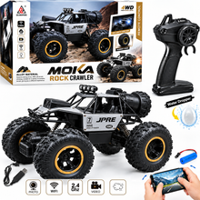 4WD RC Rock Crawler Car with HD Camera, WiFi & Water Spray