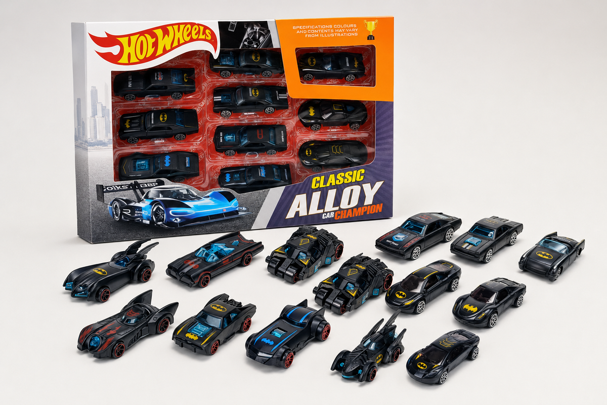 10-Piece Classic Alloy Die-Cast Racing Car Set