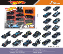 10-Piece Classic Alloy Die-Cast Racing Car Set